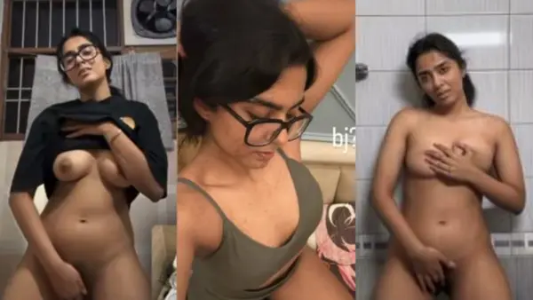 Cute Indian GF Pressing Boobs Fingering Video